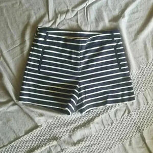 Anne Klein navy striped shorts